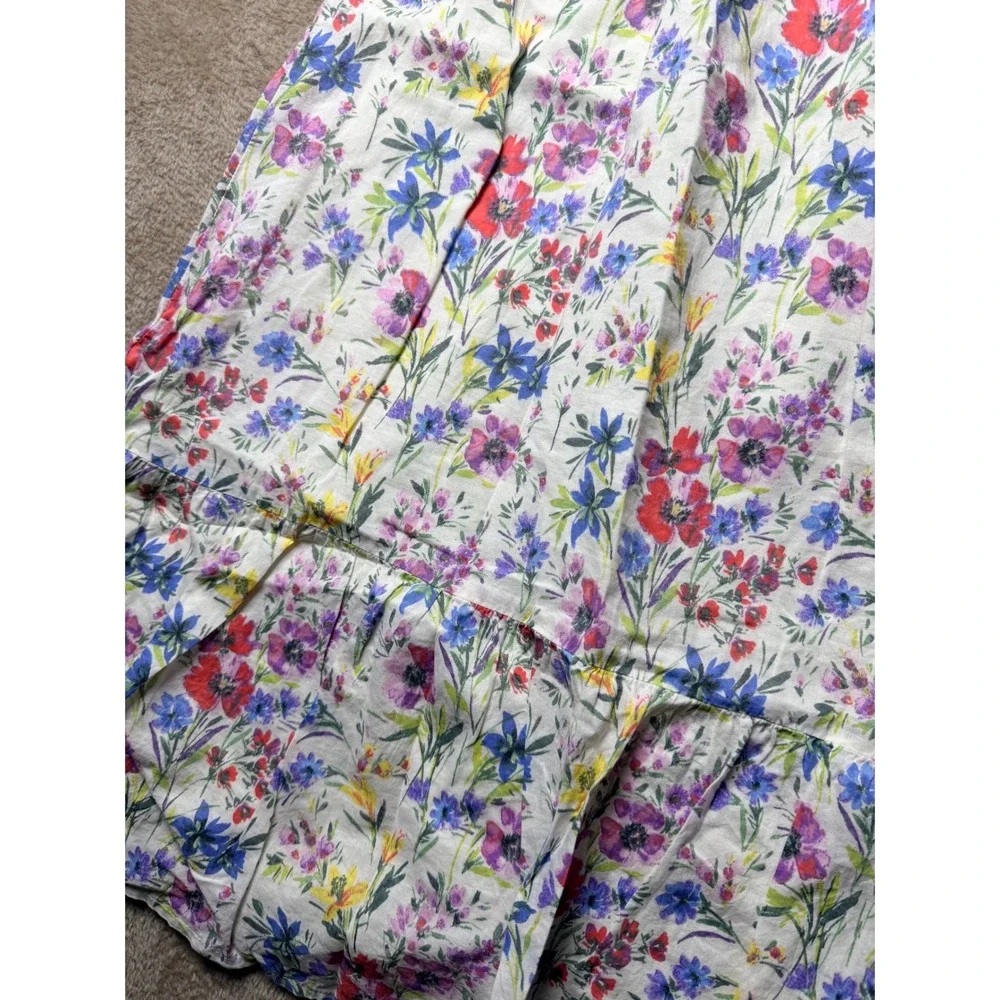 Gap Kids Girls XXL 14-16 Floral Smocked Maxi Dress Summer Beach Vacation